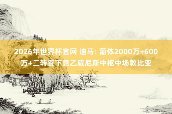 2026年世界杯官网 迪马: 葡体2000万+600万+二转签下意乙威尼斯中枢中场敦比亚