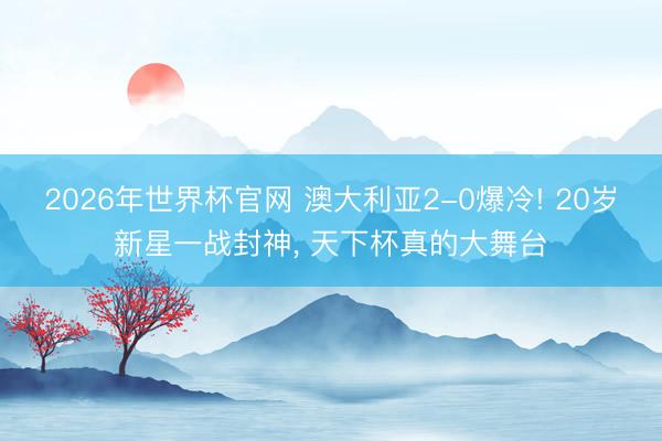 2026年世界杯官网 澳大利亚2-0爆冷! 20岁新星一战封神, 天下杯真的大舞台